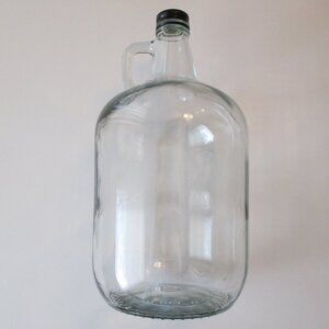 ONE GALLON 4 Liter CLEAR GLASS JUG Bottle MANY CREATIVE USES